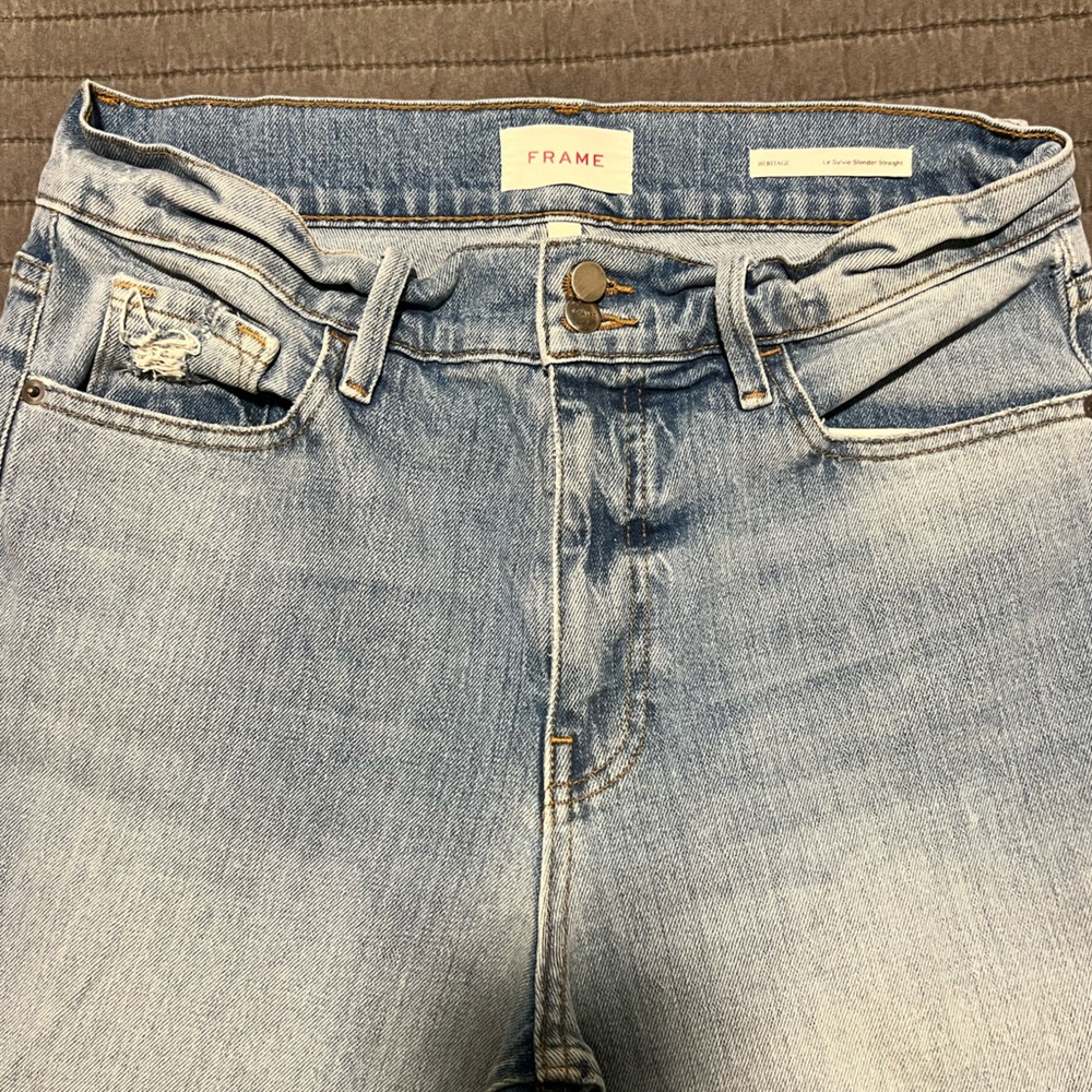 Frame Denim Straight Leg Jeans